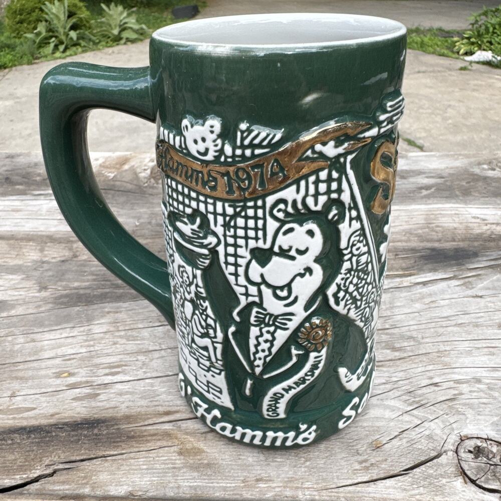 Hamm's 1974 St. Patrick's Day Stein Coffee Mug O'Hamm's Salutes the Irish